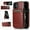 Brown, variant on Dteck Back Wallet Phone Case for Apple iPhone 12 Mini 5.4" with ID & Credit Card Holder Slots Pockets Wallet Back Cover Stand Flip Folio Leather Cell Cases Women Men, Brown