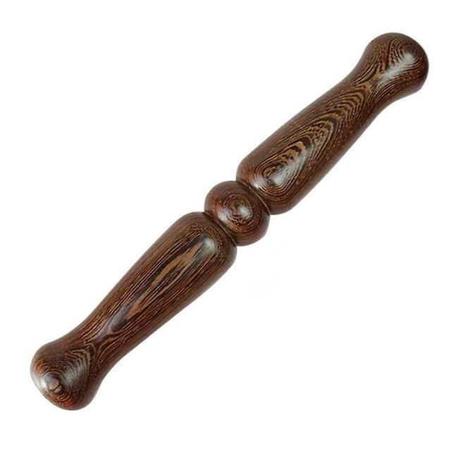 1pc Tai Chi Ruler Solid Wood Tai Chi Stick Kungfu Exercise Equipment (coffee)
