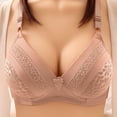 thumbnail image 2 of Sngxgn Women's Underwire Bra, Comfort T-shirt Bra, Front-close Bra(Beige,36), 2 of 4