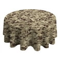 thumbnail image 4 of Camouflage Round Tablecloth 60x60in(153x153cm) – Waterproof Polyester Table Cover with Full Print Design, Wrinkle Resistant & Washable for Kitchen Dining Party Decor, 4 of 6
