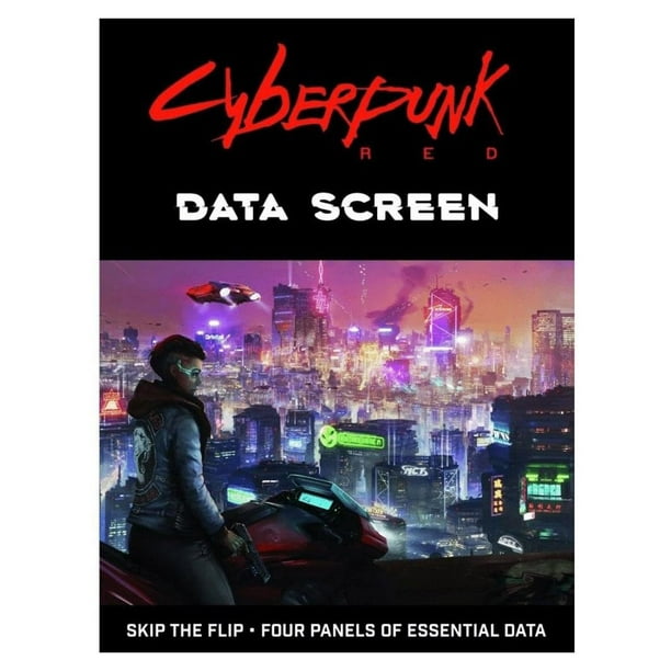 Pantalla de datos R Talsorian Games Cyberpunk RED 4 Panel