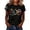 Black, variant on Autism Awareness Shirt Autism Accept Understand Love Round Neck Short Sleeves T-shirt for Women Blue M