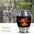 thumbnail image 3 of MUKTIVE Music Burial Urn for Ashes for Men Cremation, Memorial Black Urns for Ashes Adult Dad, Large Candel Lights Urn for Male & Female Funeral, 10 Inch, 3 of 7