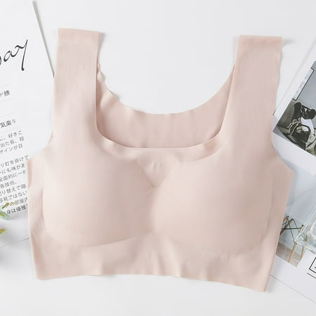 

Women Fashion Ice Silk Seamless Bra Sports Sleep Underwear