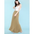 thumbnail image 5 of Made by Johnny Women's Lightweight Floor Length Maxi Skirt XXL TAUPE, 5 of 6