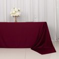 thumbnail image 2 of Efavormart 90"x156" Burgundy Premium Scuba Rectangular Tablecloth, Wrinkle Free Polyester Seamless Tablecloth, 2 of 10