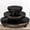 Black, variant on Amyhill 3 Pcs 5/4/3 Inch Wooden Risers for Display Wood Pedestal Stand Mini Tray Stand Round Wooden Pedestal Holder Rustic Buffet Cake Riser for Decor Tiered Tray Decor Home Kitchen(Brown)