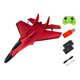 thumbnail image 4 of Avión de combate a control remoto de 2 canales, modelo de planeador a control remoto para niños y adultos de 8 a 12 años. rojo con 2 batería, 4 of 9