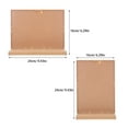 thumbnail image 2 of HEALEEP 4pcs Sign Holders LShaped ABS Freestanding Menu Stand For Tea Shop Retail Counter Indoor Use, 2 of 8