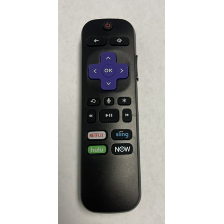 ROKU OEM Hisense Voice Control Remote Control Compatible with Hisense ROKU TVs (needs pairing), requires 2 AAA batteries (not included)