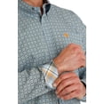 thumbnail image 2 of Cinch Men's Medallion Print Long Sleeve Button-Down Western Shirt Light Blue X-Large, 2 of 4