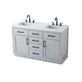 thumbnail image 6 of Elegant Kitchen and Bath Alden 54 inch Double Bathroom Vanity in Grey, 6 of 10