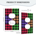 thumbnail image 5 of ZICANCN Outlet Covers Wall Plate, Retro Checkered Scottish Houndstooth Light Switch Cover Decorative, Duplex Toggle Combo 1-Gang, 5 of 9