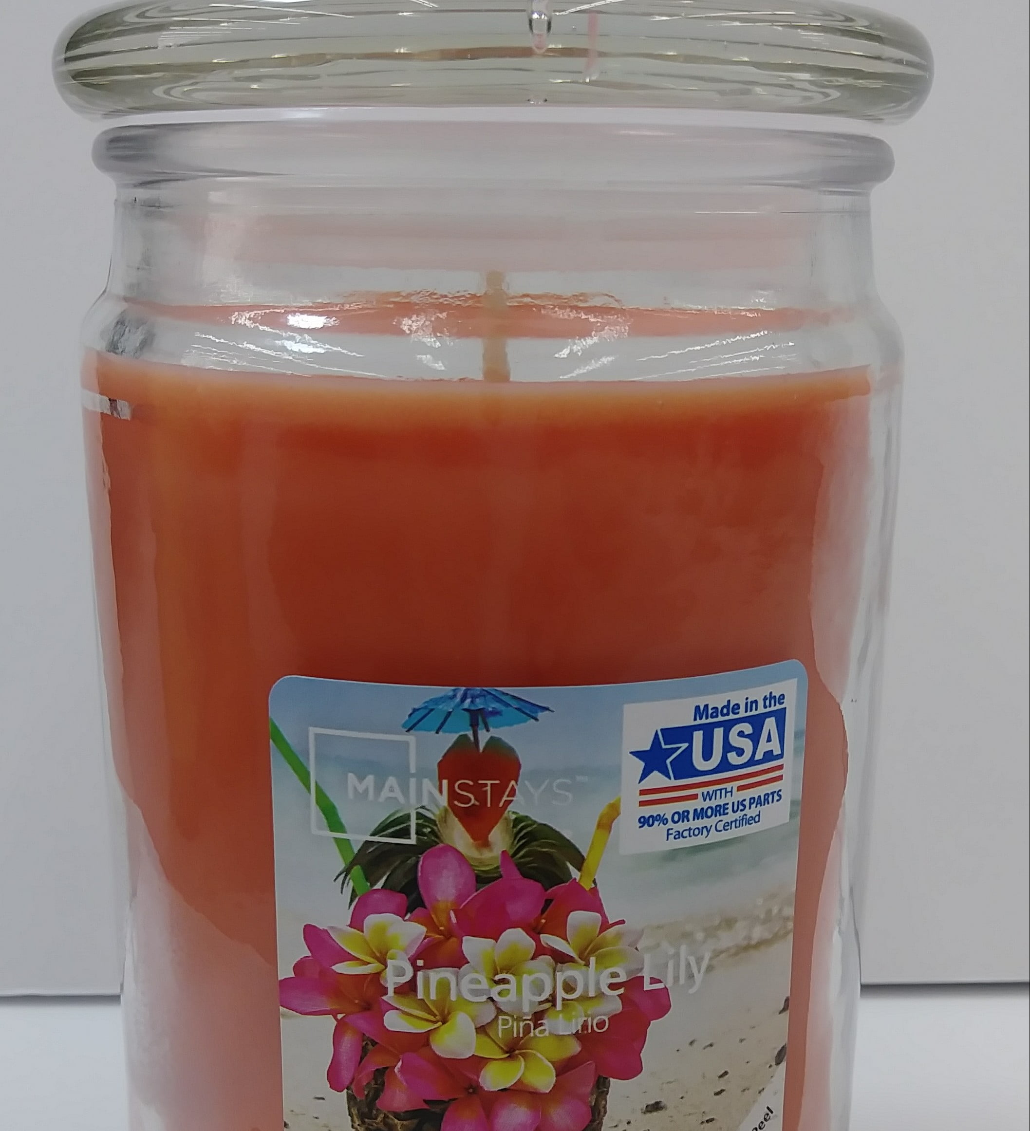 Mainstays 11.5 Ounce Pineapple Lily Candle