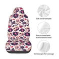 thumbnail image 4 of Wukai Skull lips record Guitar Full Set Car Seat Covers with Soft Padding Universal Auto Front Seats Protector and Cushion Mat, 4 of 5