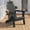Classic Black, variant on Folding Adirondack Chair, HDPE Patio Adirondack Chair with 2 Cup Holders, All-Weather Outdoor Chairs, Fire Pit Chairs for Patio, Garden, Poolside, Black