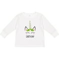 thumbnail image 3 of Inktastic Unicorn Earth Day Girls Long Sleeve Toddler T-Shirt, 3 of 5