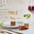 thumbnail image 6 of 20 Pcs Wood Place Card Holders Pine Wood Table Number Stands Saddle Brown Square Table Sign Stands, 6 of 7