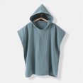 thumbnail image 5 of zuwimk Boys Girls Terry Bathrobe,Cotton Towel Robe ，Hooded Toddler Soft Fuzzy Robe For Kids(Blue,One Size), 5 of 6