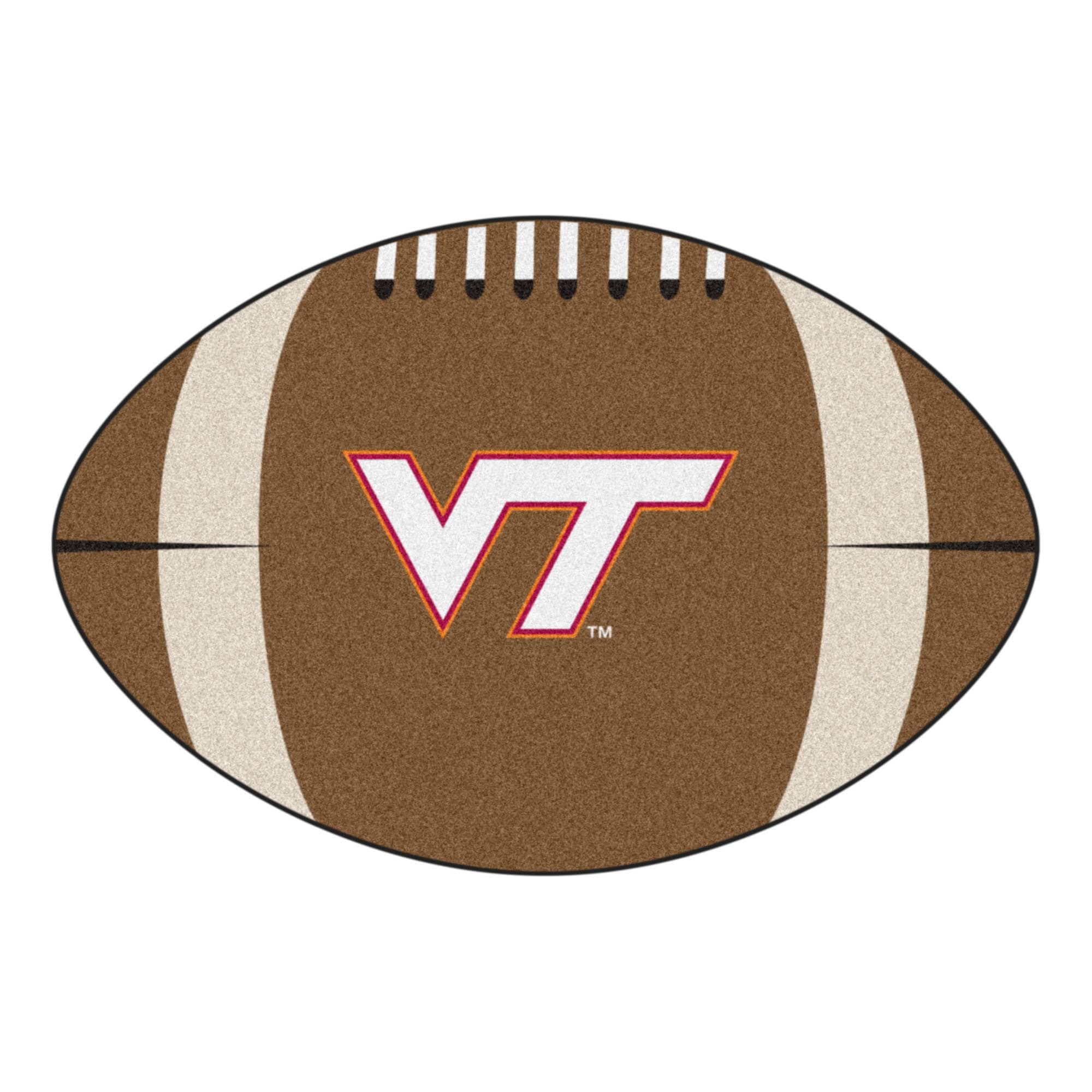 Large NCAA Virginia Tech Hokies Classic Football Pet Bowl Mat 