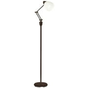 Ottlite Webster 60 Watt Floor Lamp, Brown, Metal