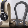 thumbnail image 3 of U Shape Leather Headphone Holder Tabletop Support Headset Display Stand for PC Gaming Earbuds Shelf Hanger,Creamy-White, 3 of 6