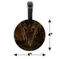 thumbnail image 6 of The Lord of The Rings Sauron Character Round Leather Luggage Card Suitcase Carry-On ID Tag, 6 of 6