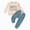 R222-Beige, variant on NOLDARES Baby Boy Toddler Fall Clothes Print Long Sleeve Pullover Tops Pant Sets Toddler Winter Outfits 2-Piece Clothing Set(Brown,2-3 Y)