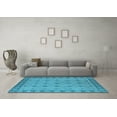 thumbnail image 3 of Ahgly Company Indoor Rectangle Oriental Light Blue Industrial Area Rugs, 5' x 8', 3 of 4