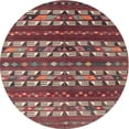 thumbnail image 1 of Ahgly Company Machine Washable Indoor Round Contemporary Dark Almond Brown Area Rugs, 8' Round, 1 of 7
