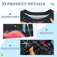 thumbnail image 2 of FORMRS Boys Rash Guard Short Sleeves Swim Shirt Quick Dry UPF 50+ Sun Protection, Sizes 3-12T, Zodiac Stars, 2 of 6