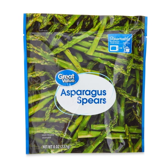 Great Value Asparagus Spears, 8 oz (Frozen)