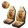 thumbnail image 3 of Pzuqiu Highland Cow Car Seat Cover Easy to Install Anti-Slip Car Seats Covers Front Seats Only Warm Soft Auto Seat Protector Interior Accessories Universal Fit Cars Sedan SUV, 3 of 7