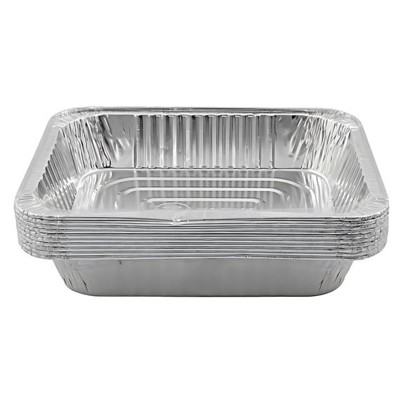 Jetfoil Aluminum Steam Table Pans, Half Size Deep, 9x13 Pans (10 Pack)