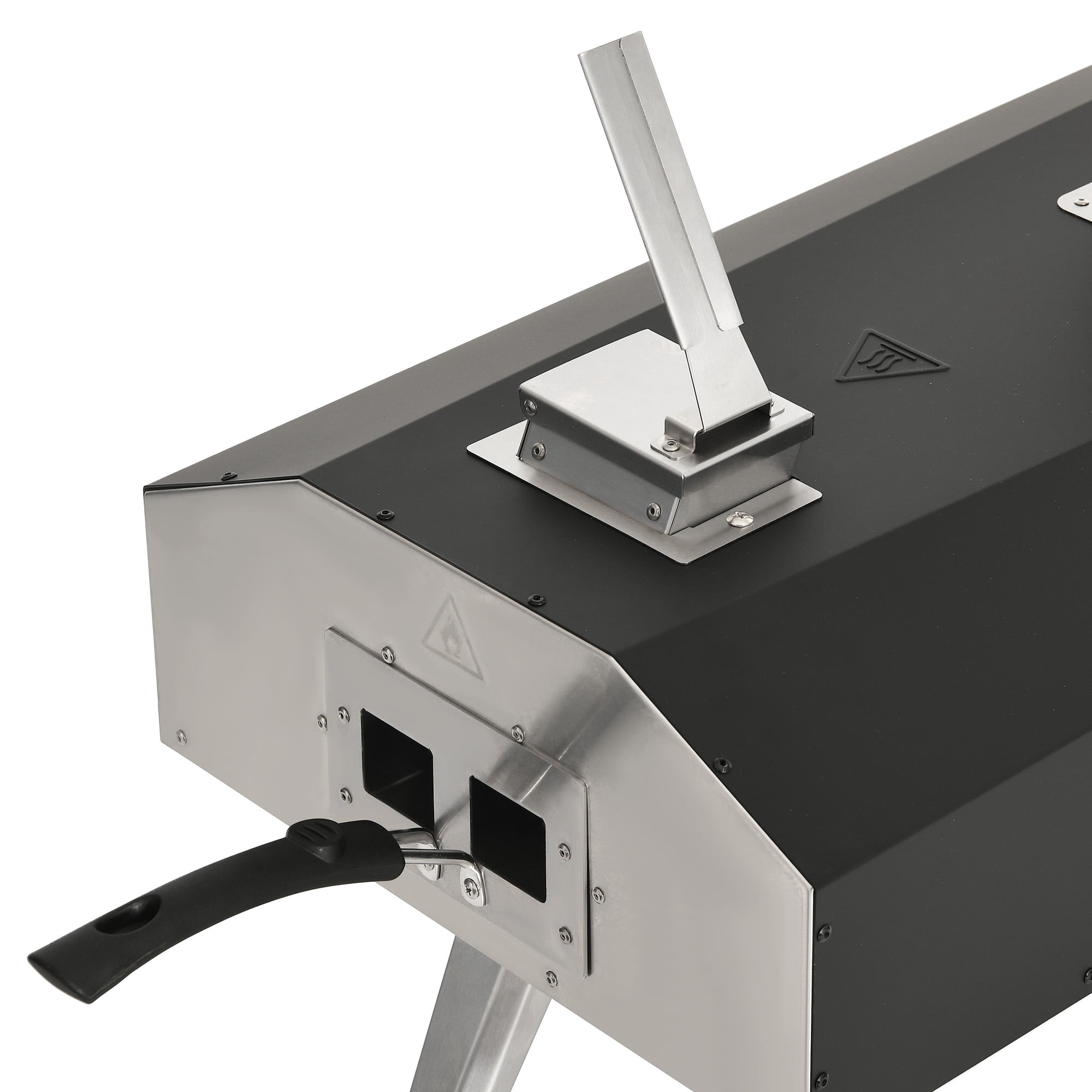 Uforic Pizza Oven Outdoor, 12" Wood Fired Pizza Ovens Pellet Pizza Stove for outside, Portable Stainless Steel Pizza Oven for Backyard or Camping(Black)
