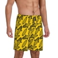 thumbnail image 2 of Sikiie yellow Corn Mens Pajama Shorts, Lounge Pant, Men's shorts，Sleep Pj Shorts for Men-Large, 2 of 6
