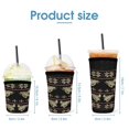 thumbnail image 2 of Set of 3 Packs Reusable Hot And Iced Coffee Cup Sleeve Neoprene Tumbler Sleeve Ugly Sweater Style Snowmobile(16,24,32oz), 2 of 8
