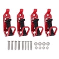 thumbnail image 2 of Metal Rubber Axe Clamp, Zinc Alloy 4PCS Axe Holder Organizer Clamp Mount Kit Firm Hold  for Trailers, 2 of 7