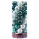 thumbnail image 1 of Juego de adornos de Bolas de Navidad Yuyangstore 50 piezas colgante pintado verde blanco, 1 of 8