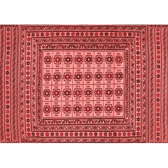 Ahgly Company Indoor Rectangle Persian Red Traditional Area Rugs, 6' x 9'