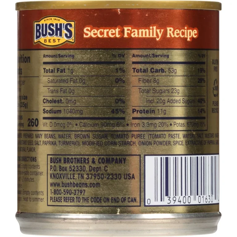 BUSH'S Vegetarian Baked Beans, 8.3 oz, 2-Pack - Walmart.com