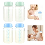 4PCS 10oz Breastmilk Storage Bottle for Milk Cooler 22oz, Breast Milk Cooler Bottles for Fridge Wide Neck Pump Bottles Compatible with Travel Breastfeeding
