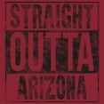 thumbnail image 4 of Straight Outta Arizona - Phoenix Football T Shirt - Large - Cardinal, 4 of 6