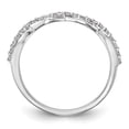 thumbnail image 2 of 14K White Gold Wedding Diamond Round Ring Band, 2 of 7