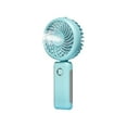thumbnail image 4 of Ventilador de mano eléctrico Moyic USB aire acondicionado 3 modos refrigeración portátil oficina personal azul, 4 of 6