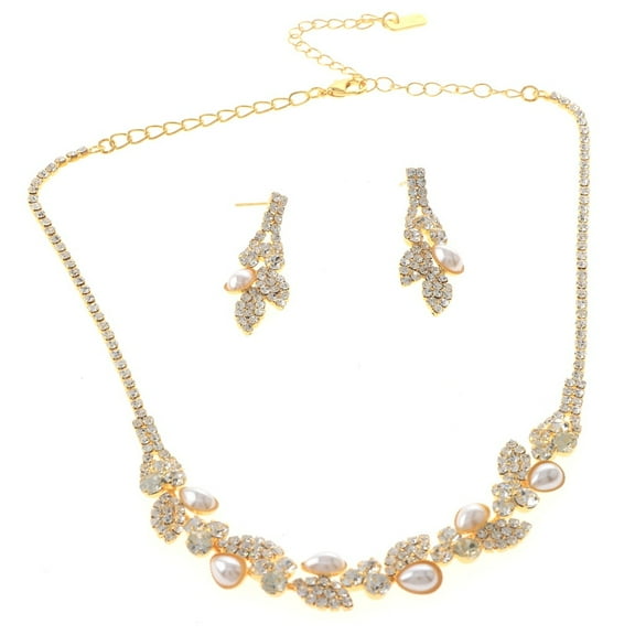 Rhinestone Necklace Set