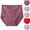 Brown, variant on Sakmal Plus Size Womens Underwear Briefs Cotton Full Coverage Panties Brown Comfort Womens Panties 2XL