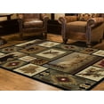 thumbnail image 2 of Tayse Nature Area Rug 6660 MULTI Lodge Multi Boxes Bears 7' 10" x 10' 3" Rectangle, 2 of 3