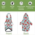 thumbnail image 6 of Fotbe Watermelon Print Small Dog Sweater Hoodies Pet Grey Hooded Soft Fleece Sweatshirts with Pocket Fall Winter Puppy Cat Sweaters Warm Clothes-XX-Large, 6 of 7