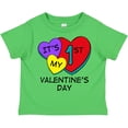 thumbnail image 3 of Inktastic 1st Valentine's Day Hearts Boys or Girls Toddler T-Shirt, 3 of 5